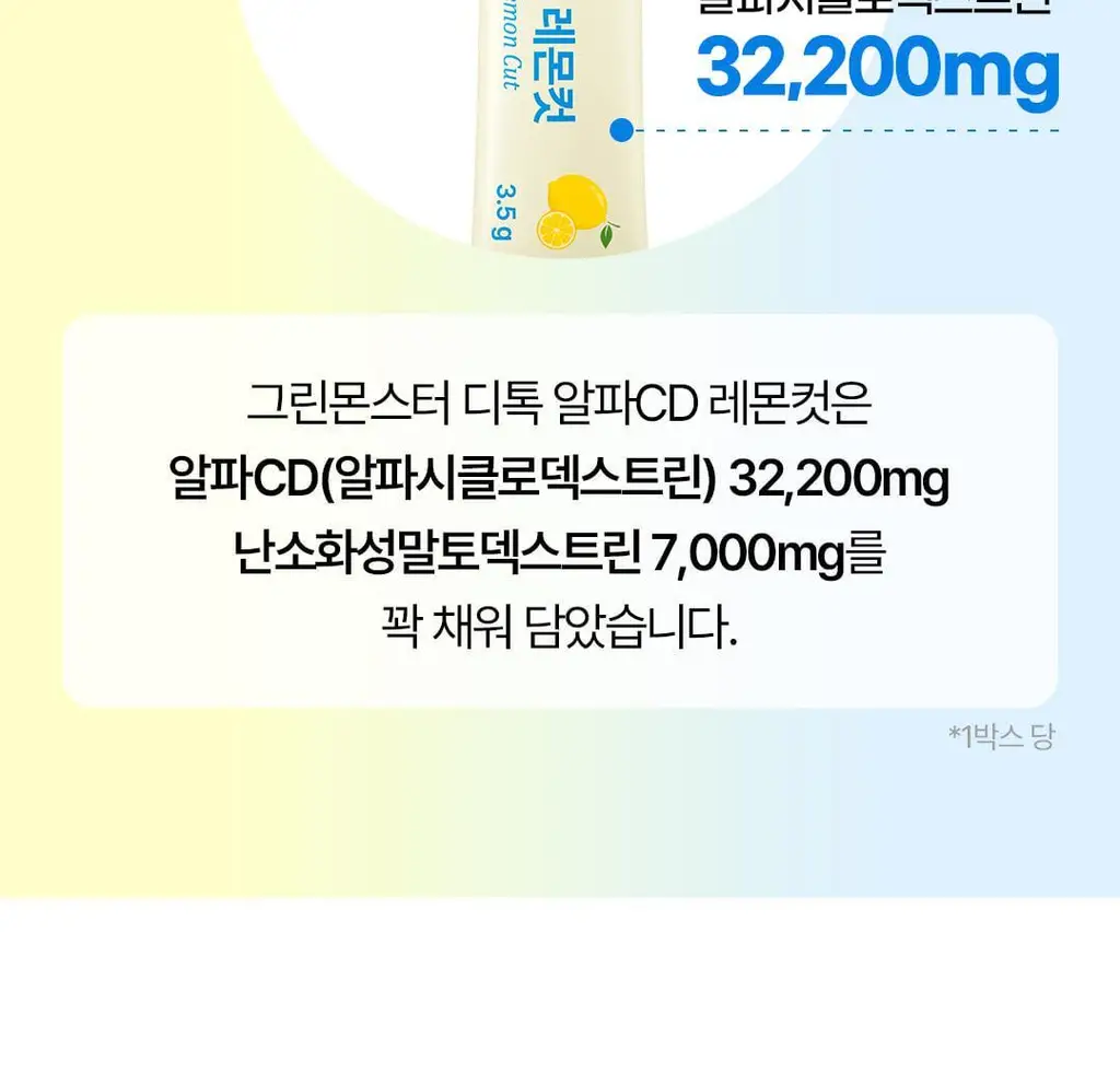 [NEW] 그린몬스터 디톡 알파CD 레몬컷 14포 (14일분) 상세페이지 13
